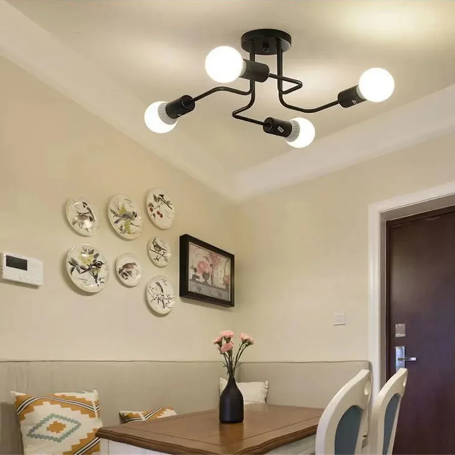 

Modern Minimalist Nordic Bedroom Ceiling Lights Living Room Dining Room LED Chandeliers Creative Personalized Home Ceiling Lamps