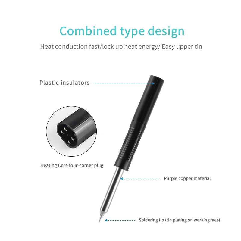 KILDUO RX-80RHT-1BC 2.3BC 3BC 3K 3KU 4.5K 5.5K B 2B LBseries soldering iron head compatible with GOOT RX-802 852 822AS