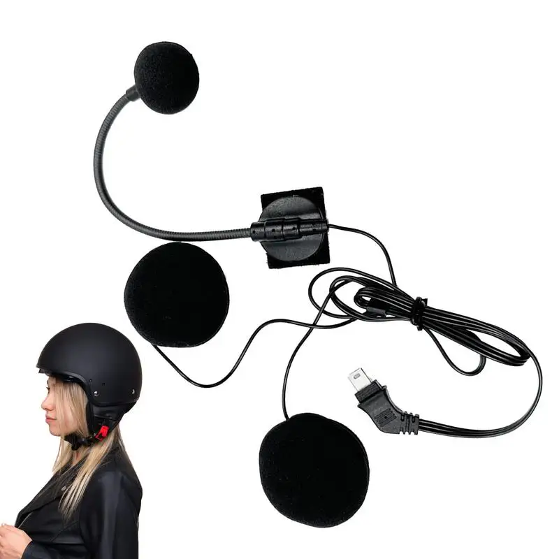 

Motorcycle Helmet Microphone Communication Headset Microphone For Helmet Noise Cancelling Audio System 10 Pin Waterproof For