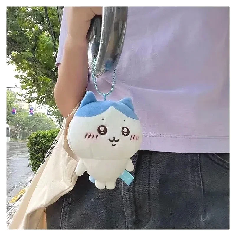 New Cartoon Chiikawa Anime Keyring Kawaii Hachiware Plush Pendant Usachijiy Doll School Bag Pendant Accessories Kids Toys Gifts