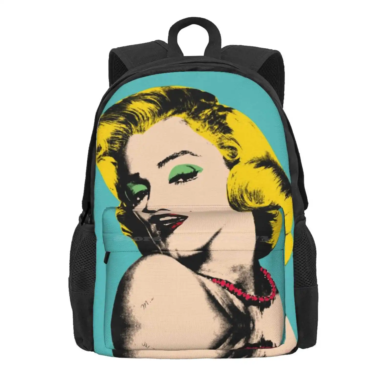 Marilyn Hot Sale Schoolbag Backpack Fashion Bags Pop Art Famous Women Marilyn Monroe Stars Art Portrait Gay Art Rowing Abstract