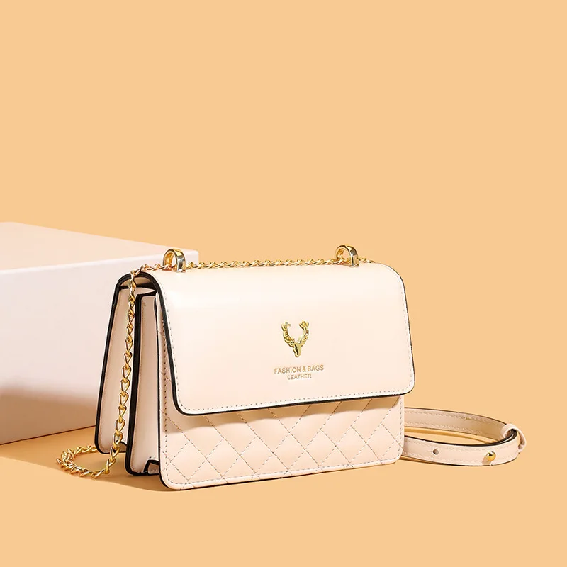 

2025 модная стеганая сумка на цепочке, небольшой кошелек через плечо для женщин, нишевая эстетичная сумка на плечо с ромбовидным узором, веганская кожа