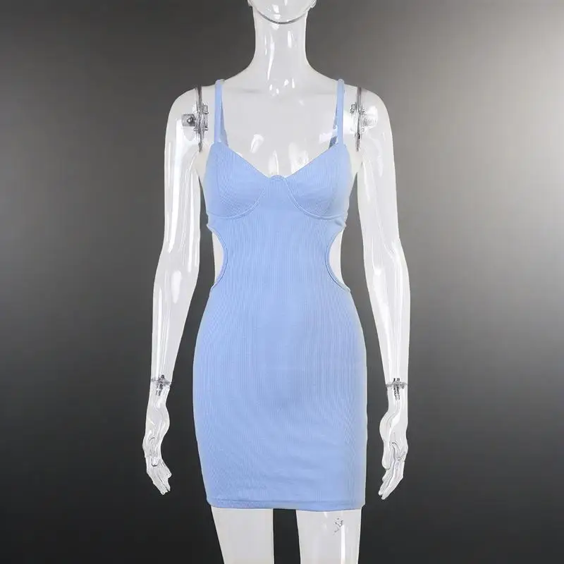 2025 nuevo vestido halter sexy, ceñido, recortado, que expone la cintura, a la moda y picante estilo chica para Falda corta de mujer