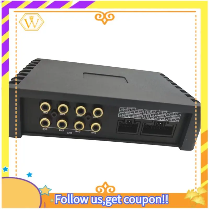 

Latest-4-In-8-Out 31 Band EQ DSP Audio Processor Car Audio Lossless Modification Car Amplifier Active Three-Way Division