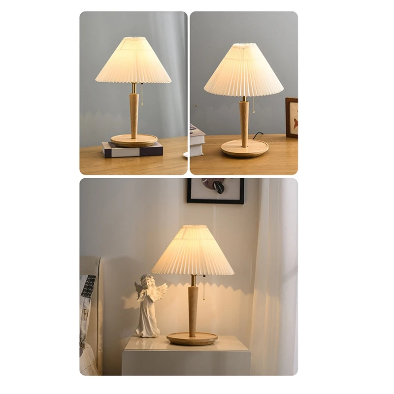 Pleated Table Lamp Small Table Lamps For Bedside Table Lamps For Living Room Home Cute Lamp