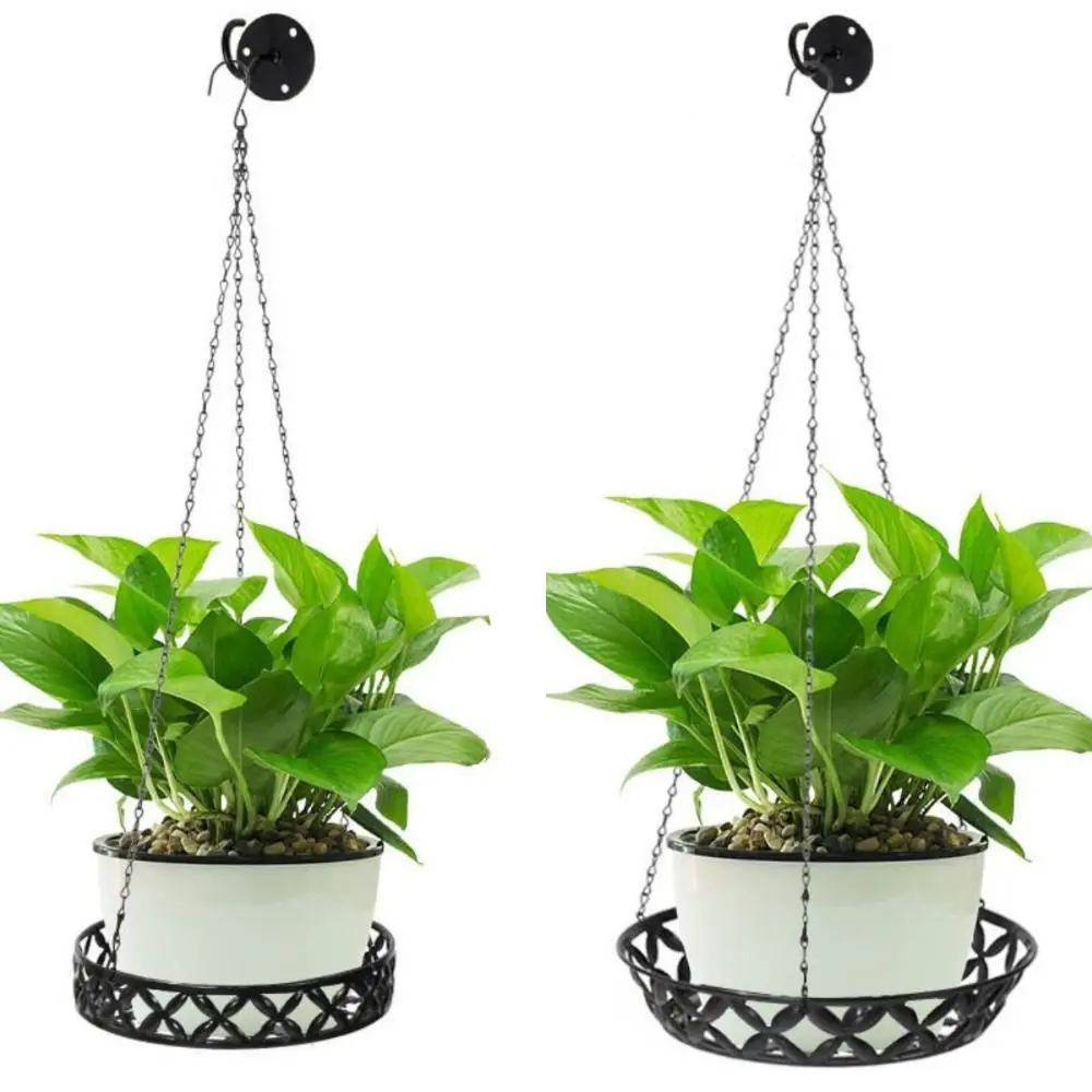 

Gift Metal Horticultural Flower Pot Hollow Twisted Chain Flower Pot Chain Set Flower Pot Plant Holder Home Garden