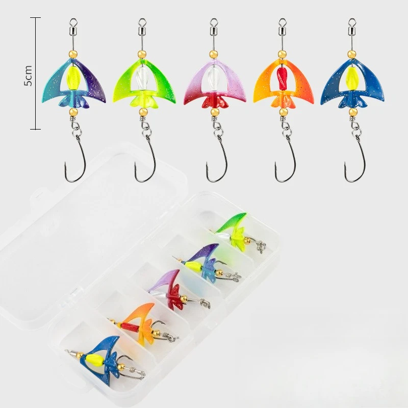 

5pcs 4g Small Metal Spoon Fishing Bait Trout Lure with Sharp Hook Spiral Twist Trout Fishing Spinner Lure Jigging Bait Tackle