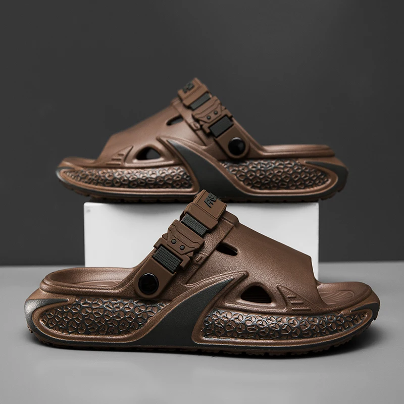 Summer Men's Slippers Beach Clogs Outdoor Sandals Soft EVA Slides New Design Men Casual Garden Shoes Male Street Slippers
