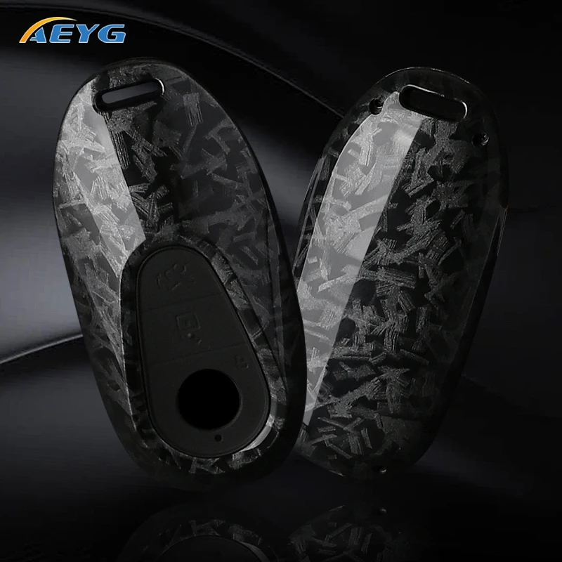 

ABS Carbon Fiber Car Key Case Cover For Mercedes Benz C E S Class GLC W206 W223 W214 E300 C260 C300 S450 S500 S400 Accessories
