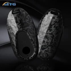 ABS Carbon Fiber Car Key Case Cover For Mercedes Benz C E S Class GLC W206 W223 W214 E300 C260 C300 S450 S500 S400 Accessories