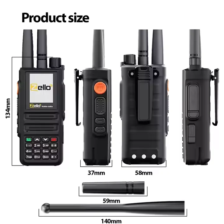 HX T95 Professional POC Android جهاز اتصال لاسلكي 4G VHF بطاقة Sim WiFi شبكة طويلة المدى 5000 ميل Zello #3