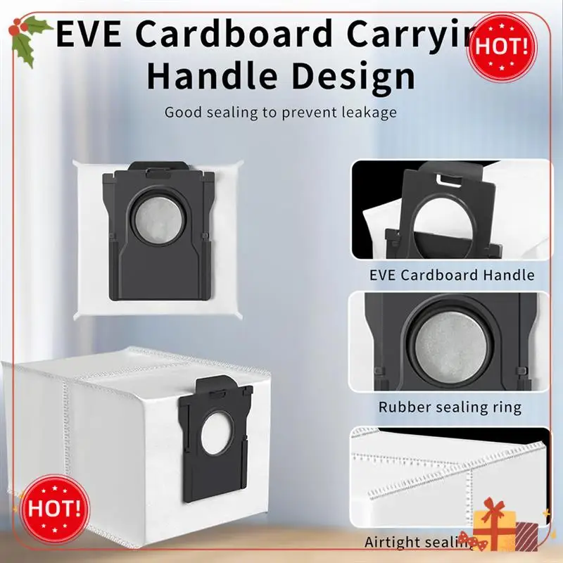 أكياس مكنسة ABLE لـ Dreame X40 Ultra/X30 Ultra/L40 Ultra/L10s Pro Ultra/L10s Ultra Gen2 حقيبة بديلة للروبوت