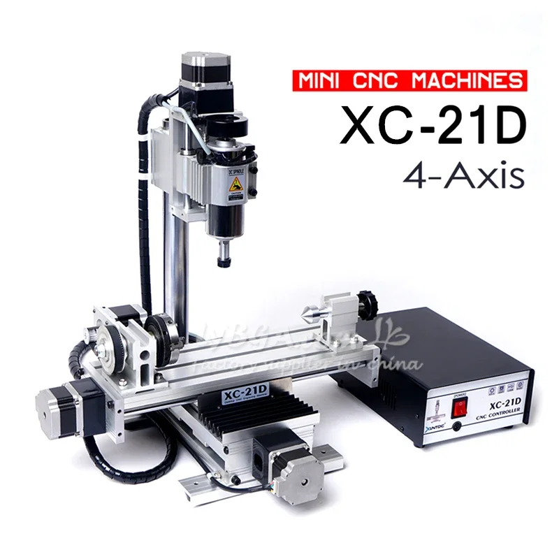 3 Axis 4 Axis 2312 Wood Metal Drilling Milling Machine 300W DC Engraving Cutting Device 11000r/min USB Aluminum Engraver Cutter