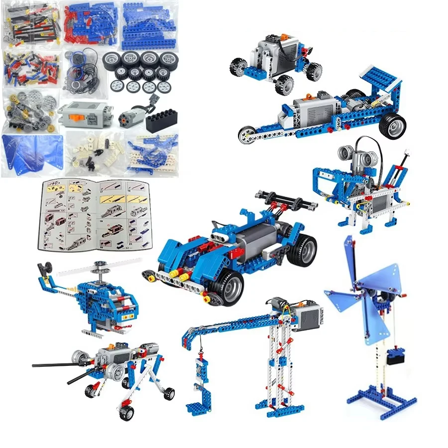 Części techniczne STEM 9686, zestaw DIY, technologia, programowanie, edukacyjny, dla uczniów, nauka budowania, klocki, zabawki dla dzieci, prezent.