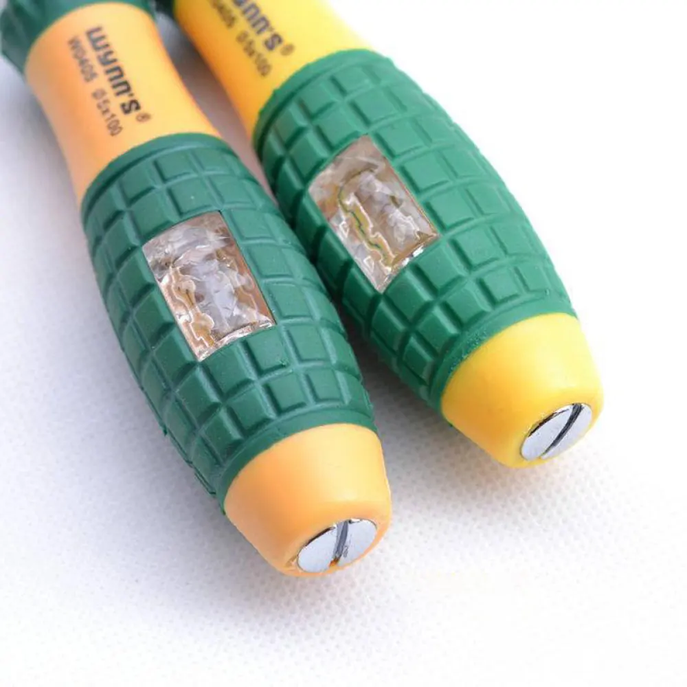 Tester Pen Voltage Indicator 220v Induction Power Detector Pen Slotted Screwdriver Electrician Tool Non-Contact Insulated Tester