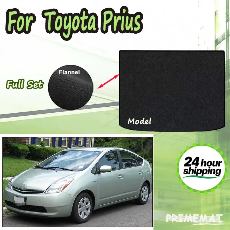 

Коврик в багажник ECOAUTO для Toyota Prius XW20 2 2004~2009 (2005, 2006, 2008) — защитный вкладыш для грузового отсека, напольный коврик для багажа