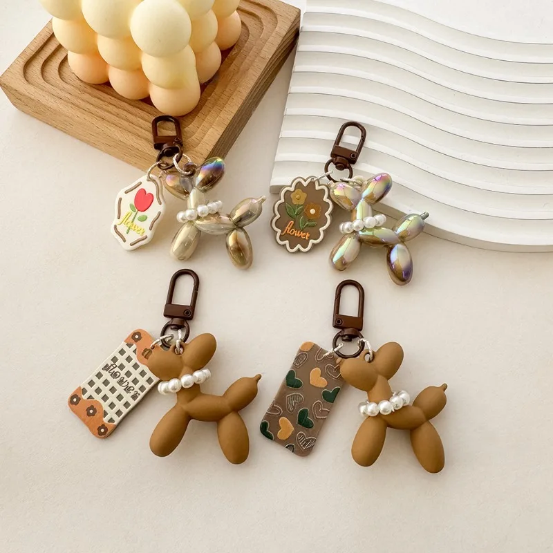 سلاسل مفاتيح شخصية للنساء ، قهوة ملونة ، زهور ، بالونات ، كلب ، ديكور سماعة رأس ، سيارة ، هدايا الأصدقاء ، زوجين