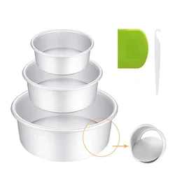4/6/8/10 Inch Removable Bottom Aluminum Round Cake Pan Baking Tray Layer Tier Cake Pans Cheesecake Tin Kitchen Tools      10110