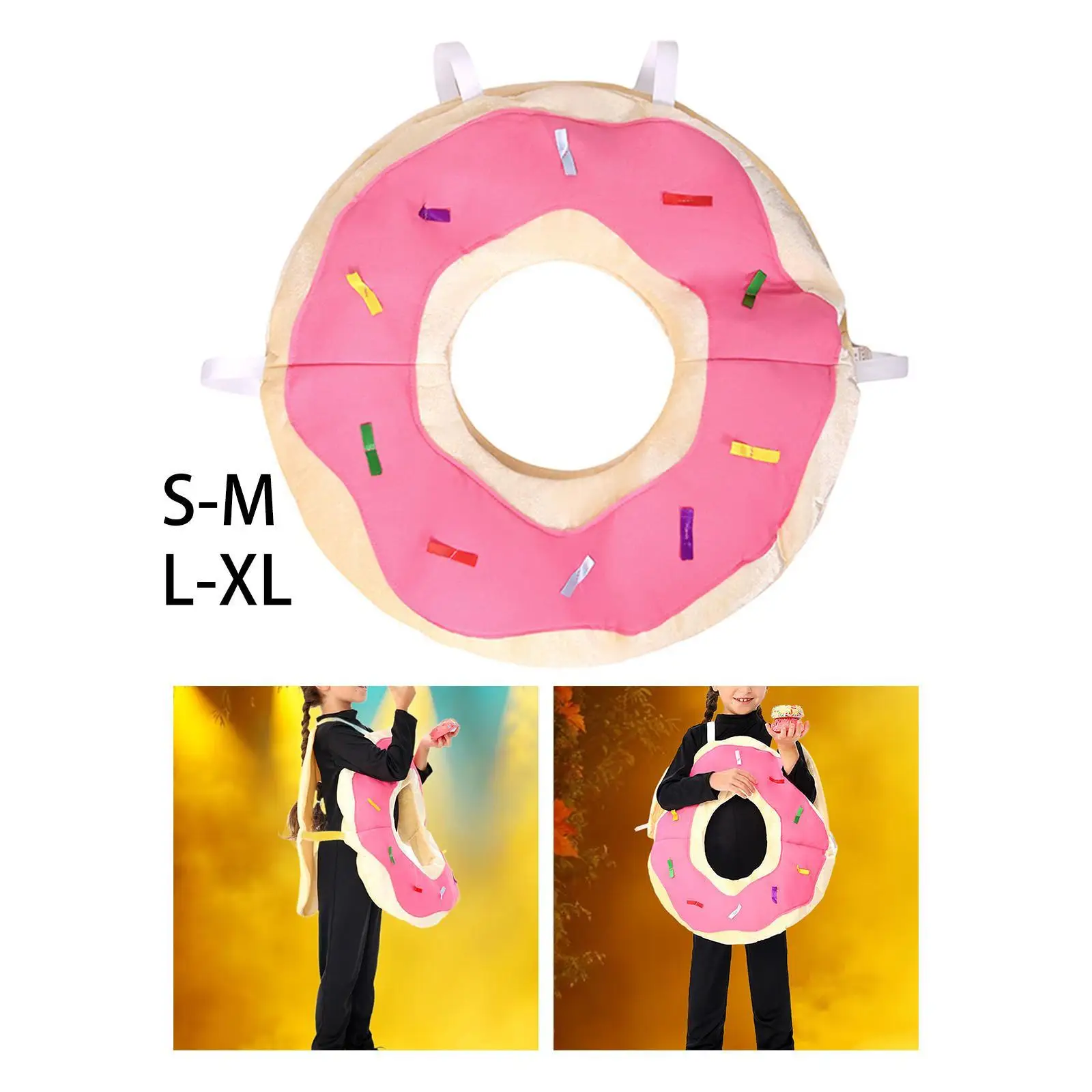 

Donut Costume Comfortable Lightweight Children Dessert Costume for Parties Fun Activities Gatherings Stage Performance Entertain