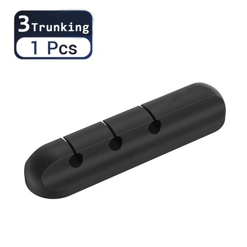 3/5/7 คลิปกาวซิลิโคนสาย Winder Desktop Wire Organizer สาย USB ผู้ถือชุดโต๊ะตาราง Organizer Office Home Supplies