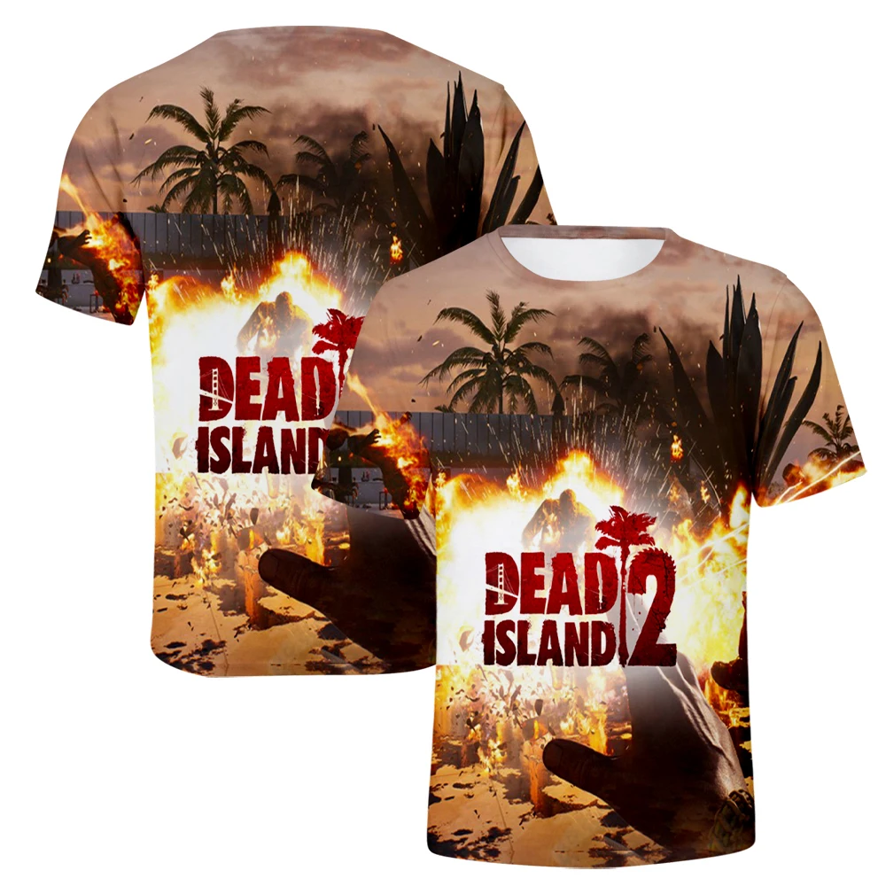 Summer Game Dead Island 2 T-Shirts 3D Print Streetwear Men Women Fashion Oversized Short Sleeve T Shirt Kids Tees Tops Clothing