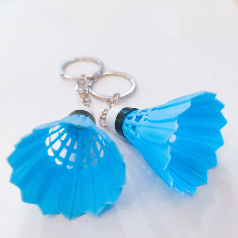 Mini porte-clés de badminton créatif, volant mignon, porte-clés de voiture, pendentif de sac, bijoux cadeaux de club