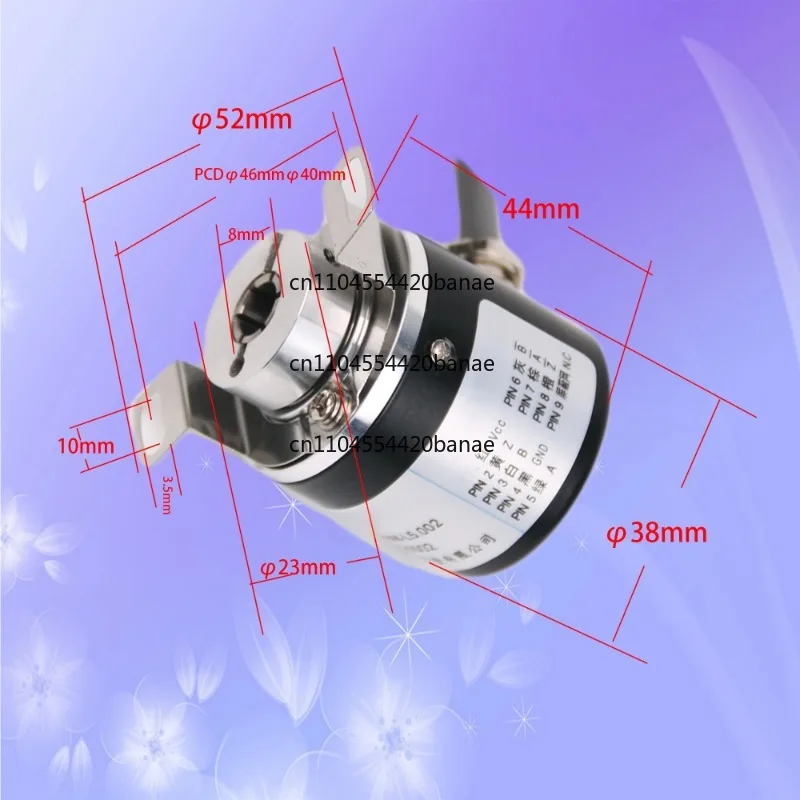 Encoder K3808G-1024BM-L5-002 photoelectric incremental lathe machine tool absolute value rotating hollow spindle