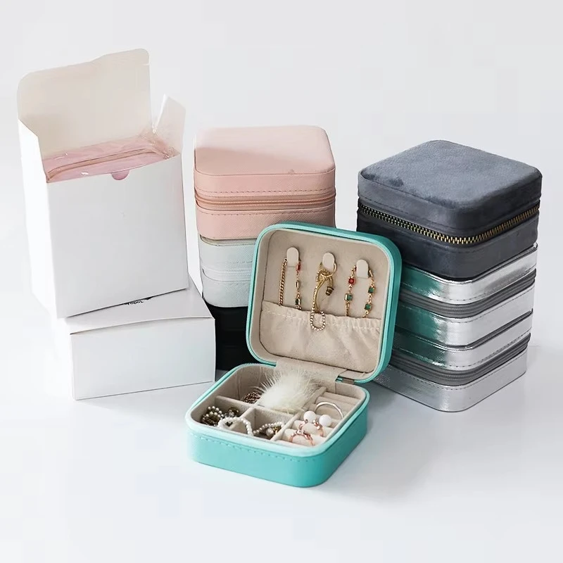 

Small Jewelry Box Mini Travel Jewelry Box Ring Earrings Necklace Holder Storage