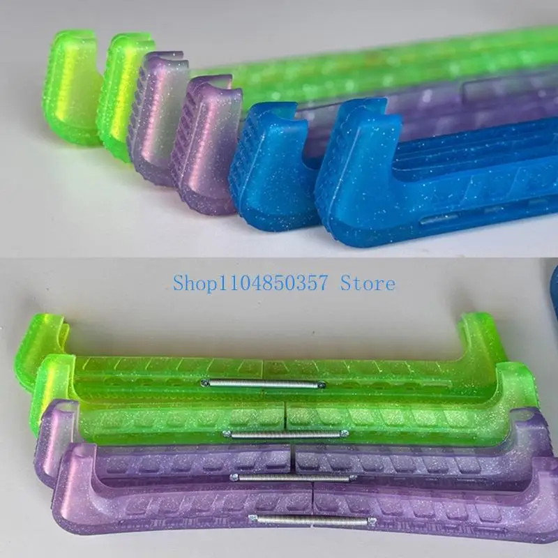 

5asd Elastic Ice Skate Blade Guards Adjustable Ice Skating Blade Cover Sports Protective Covers Skating Accessories