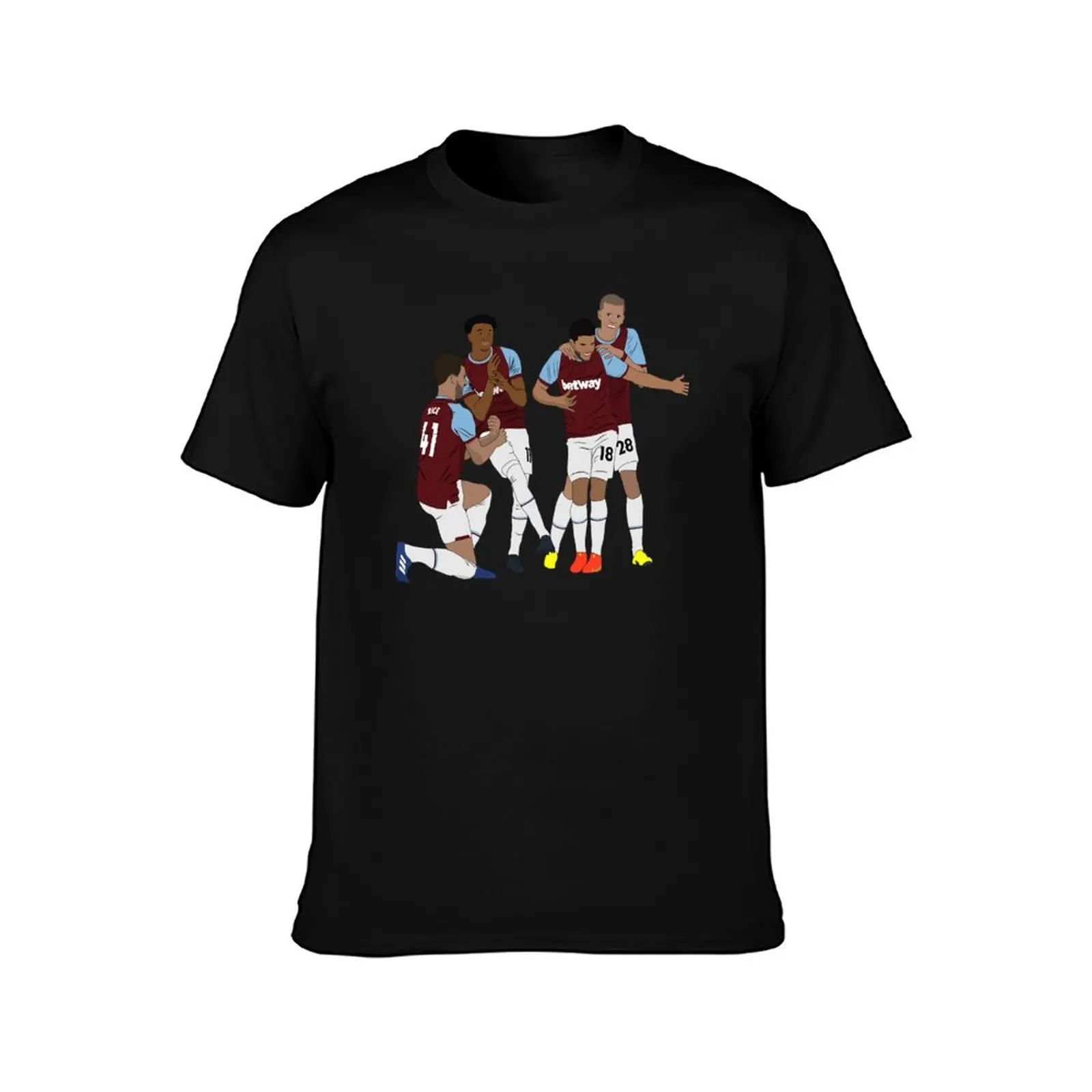 West Ham Jesse Lingard Declan Rice Pablo Fornals Tomá? Sou?ek Goal Celebration Essential T-Shirt