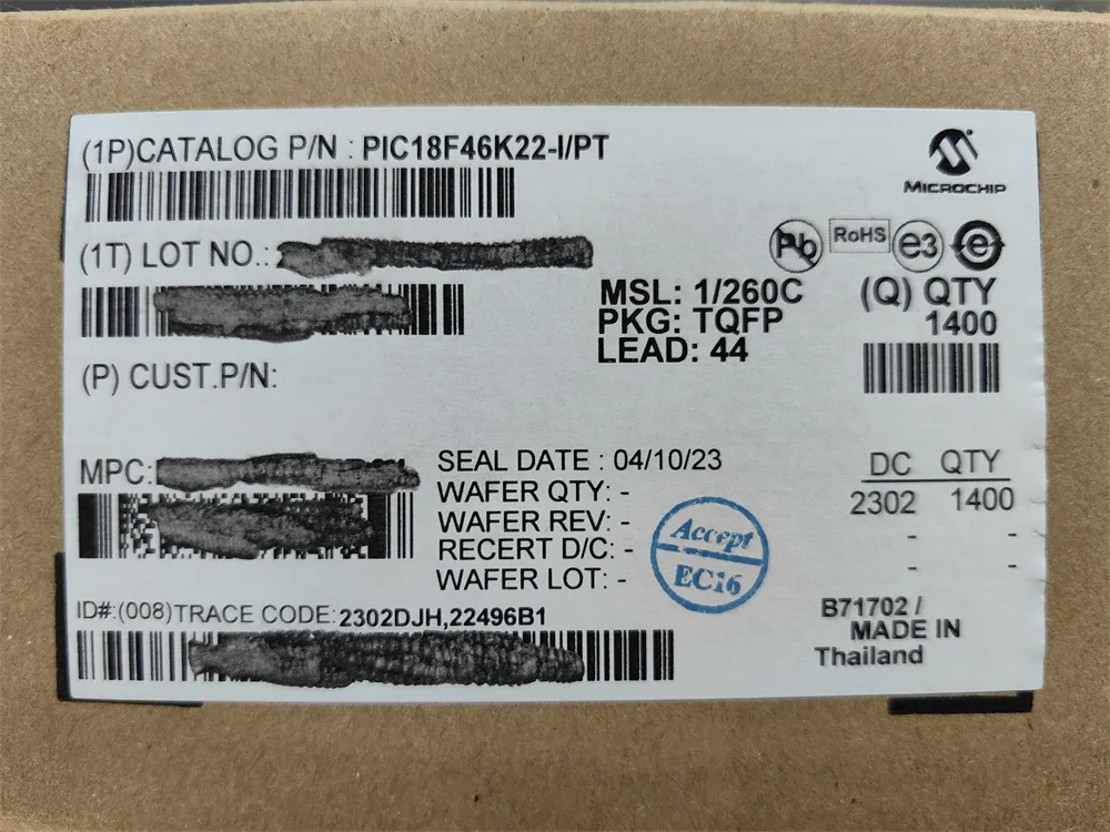 PIC18F46K22-I/PT Em estoque 100% original e novo