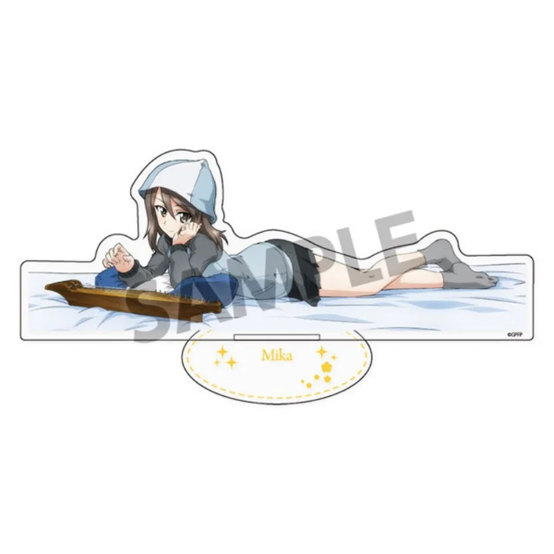 Acrylic Standing Sign Board Keychain Girls und Panzer Anime 15CM Cartoon Character Miho Nishizumi/Hana Isuzu/Mako Reizei Gifts