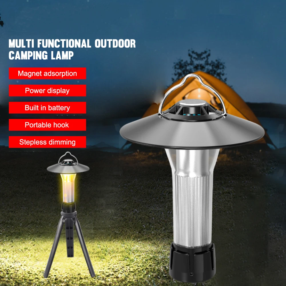 

3000mAh Camping Light with Magnetic Base Similar To Blackdog Goal Zero Lantern 5 Lighting Modes Led Flashlights Camp Supplies