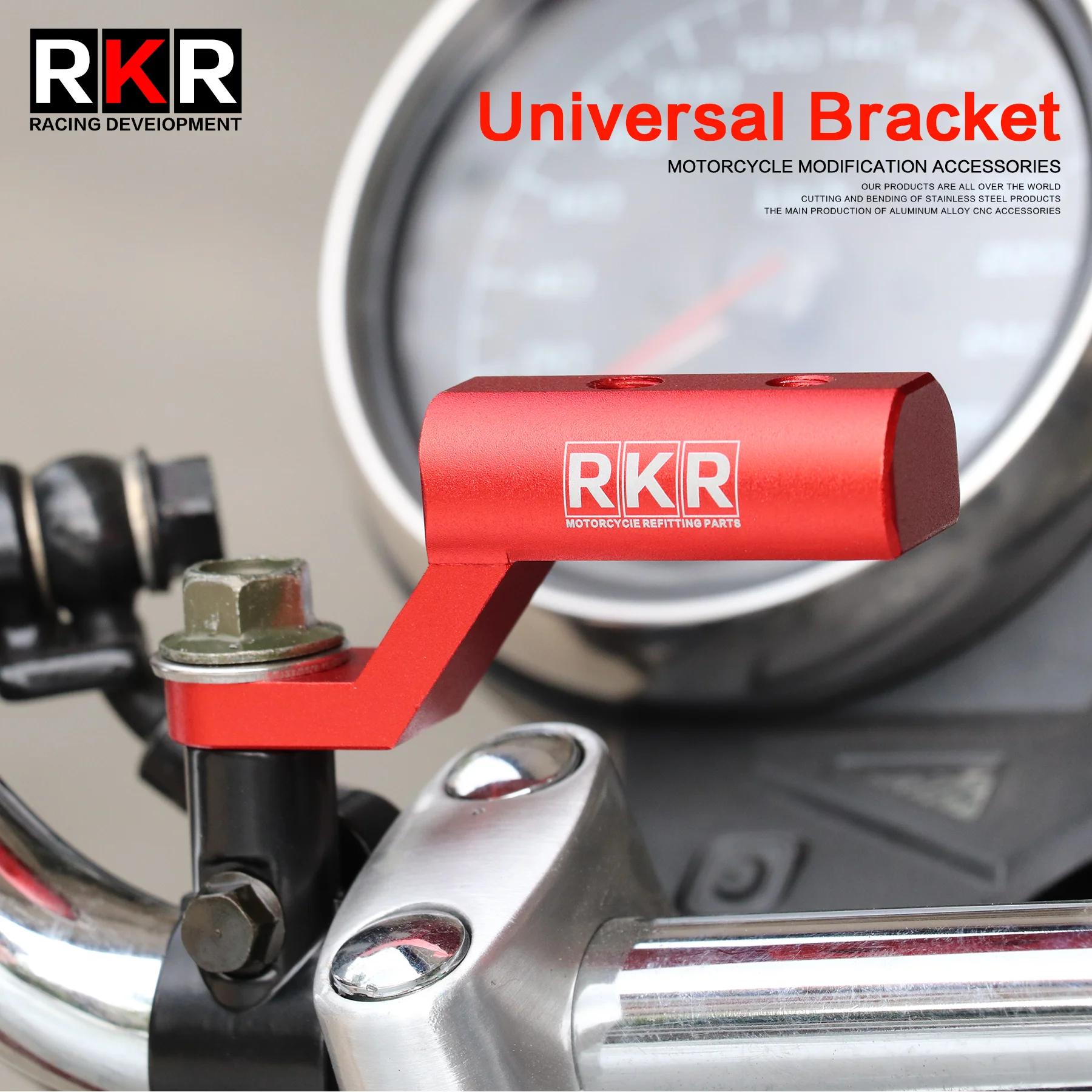 

Universal Motorcycle CNC Aluminum Extension Bracket Driving Recorder Extension Rod Multi-function Mobile Phone Holder