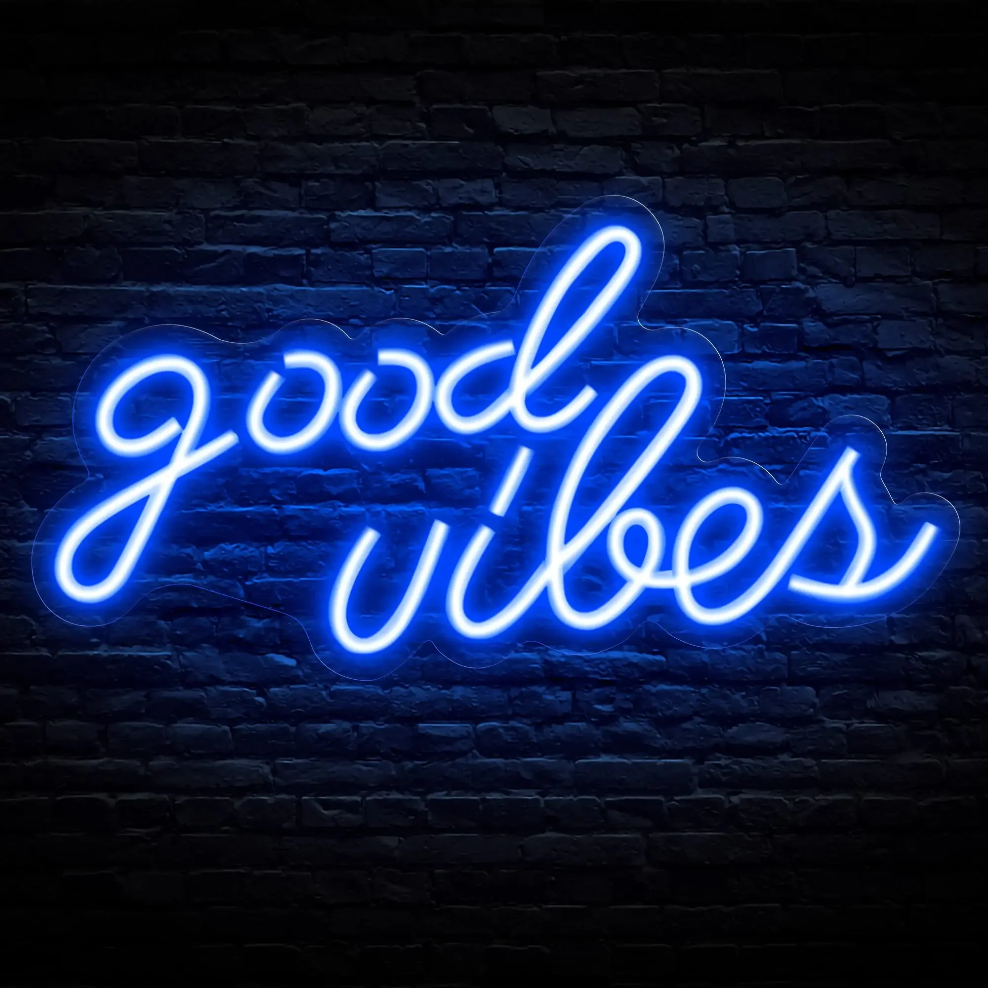 Good Vibes Neon Light Decoration Beauty Salon Nails Game Room Bedroom Decoration Wall Neon Led Good Vibes Signs Gift for Lover