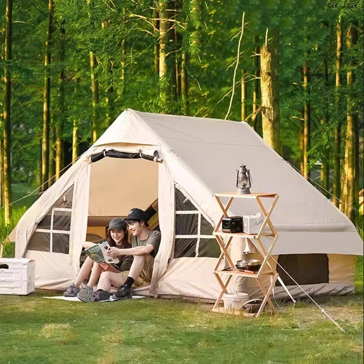 Large Inflatable Thickened Fully Automatic Weatherproof Portable Double-Layer Tent