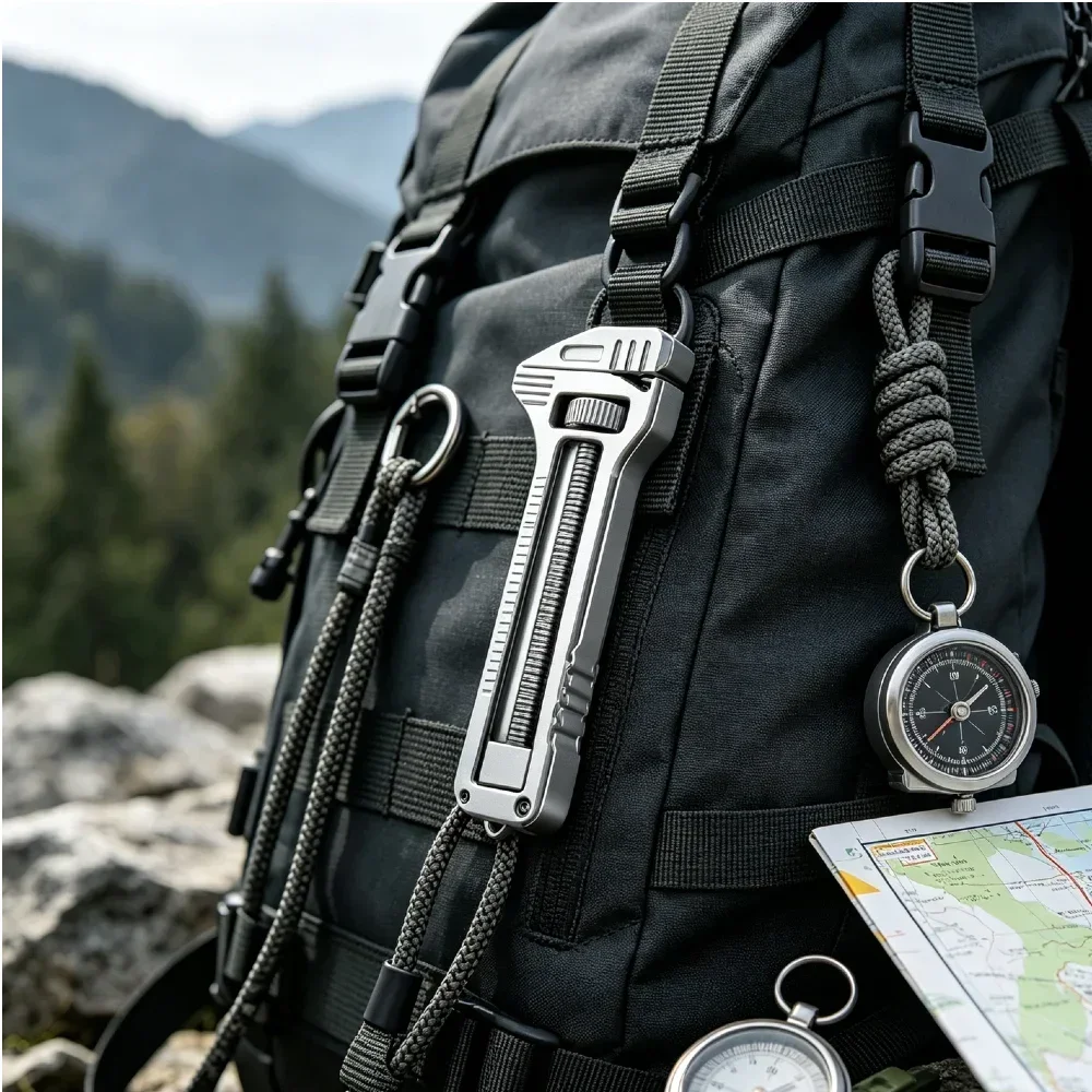 EDC Multi-Tool Compact Multi-Tool Portable Tool Key Ring Chain Pocket Knife Screwdriver Multi-Tool Camping Survival Kit amagi