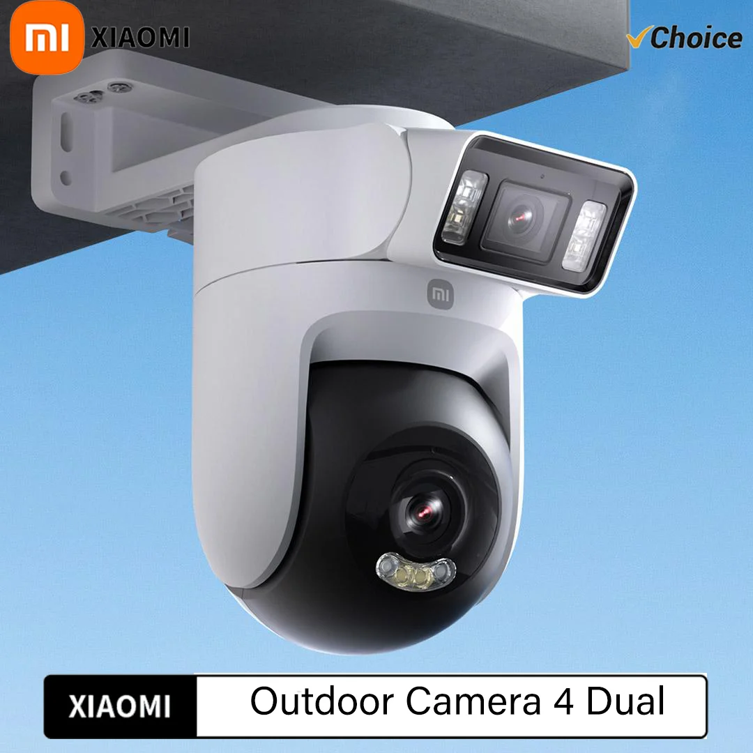 Nieuwe Xiaomi Buitencamera 4 Dual Lens 5MP 3K HD Dual View Monitoring Panoramisch Close-up Tracking IP66 Weerbestendig Antidiefstal CN