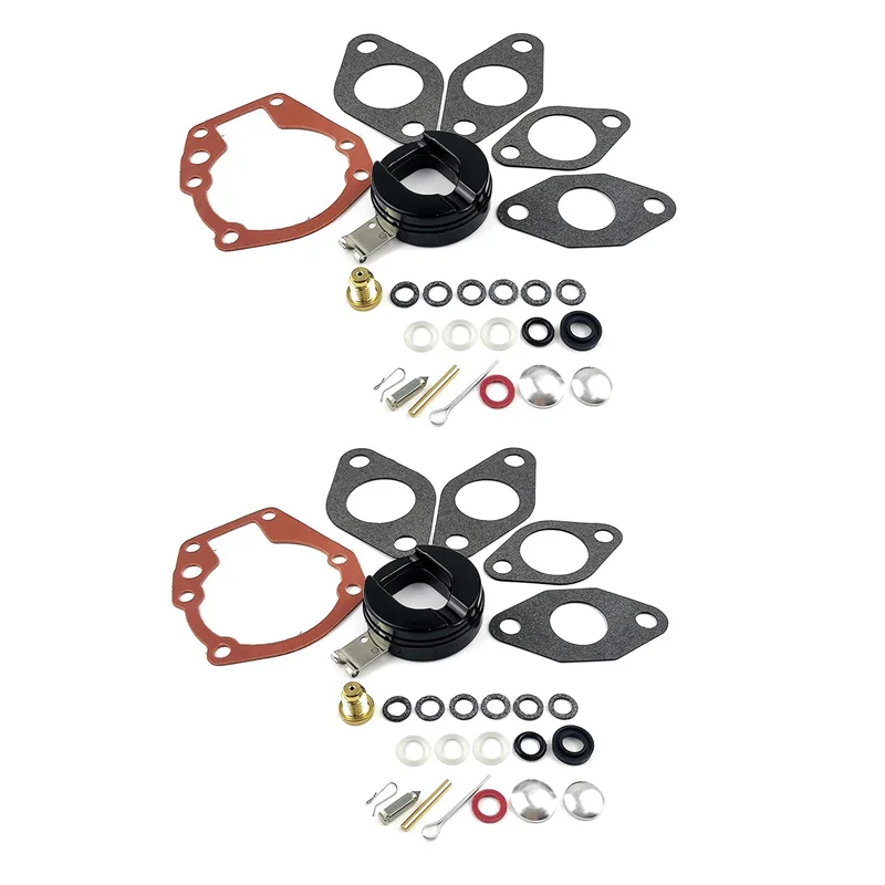 

2X Carb Rebuild Kit 439071 With Float Replaces Johnson Evinrude OMC/BRP Outboard 3 4 5 5.5 6 7.5 10 15 18 HP Carburetor