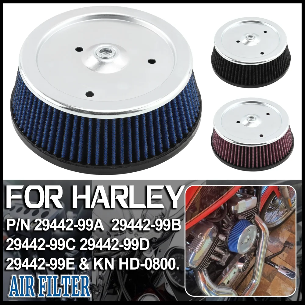 

HD-0800 Air Filter Replacement 29442-99A/B/C/D for Harley Sportster XL Touring Electra Road Glide Road King Softail Fat Boy Dyna