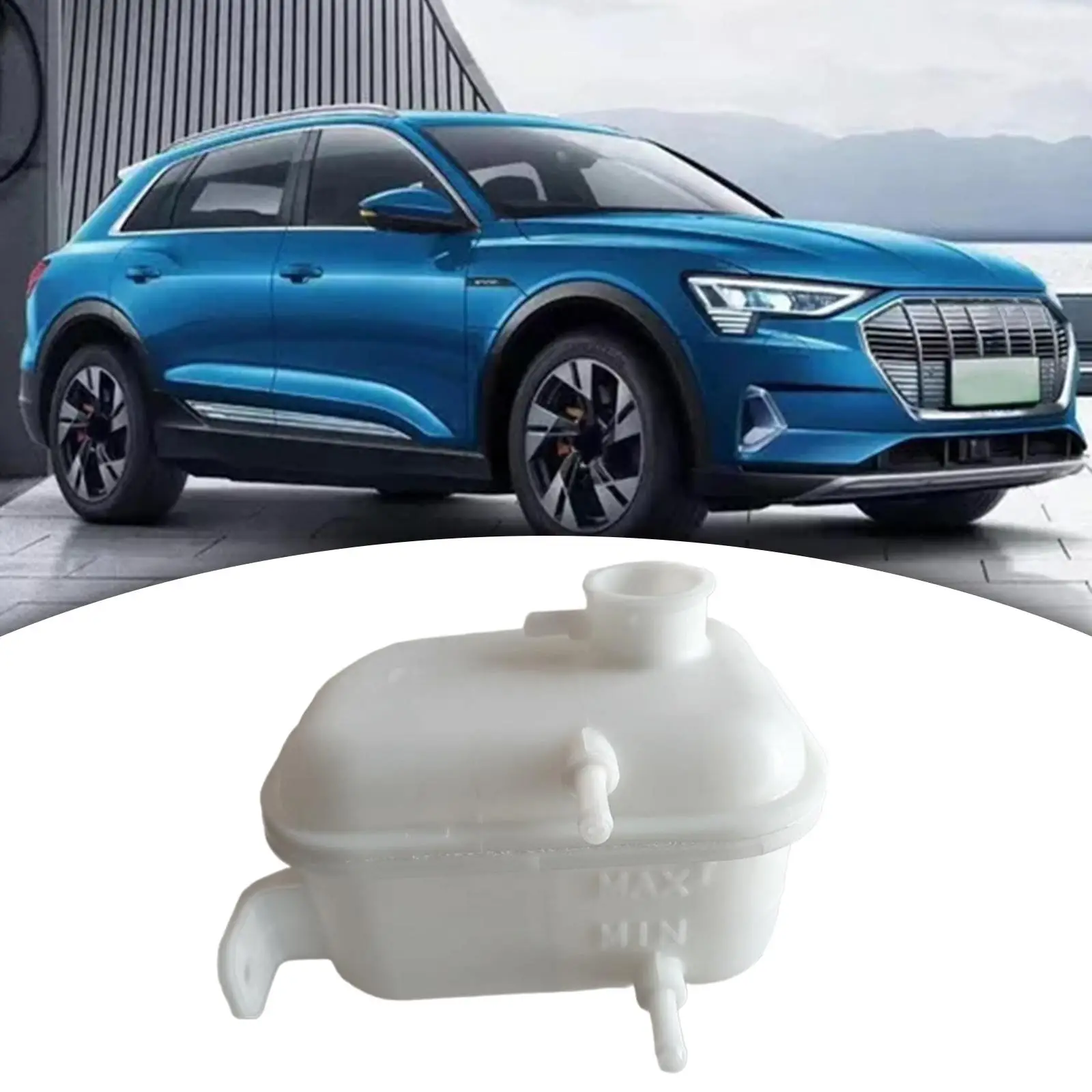 

Расширительный бачок охлаждающей жидкости для двигателя автомобиля, прочный белый резервуар из АБС-пластика, простая установка для охлаждения Ford Fiesta