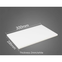 White Plexiglass Plastic Sheet Acrylic Board Organic Glass Polymethyl Methacrylate 2mm 4.5mm 7.5mm Thickness 300*200mm