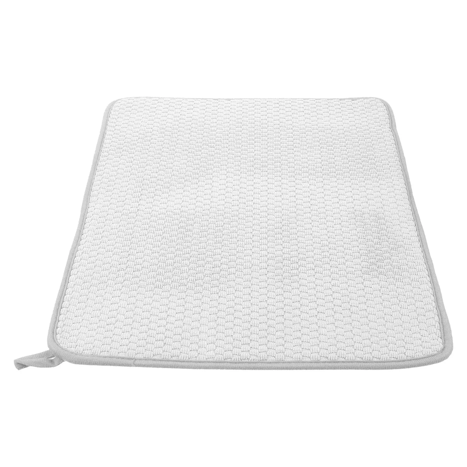 Microfiber Dish Drying Mat 60x45cm Compact Nonslip Kitchen Counter Absorbent Drainer Pad for Sink Refrigerator Area