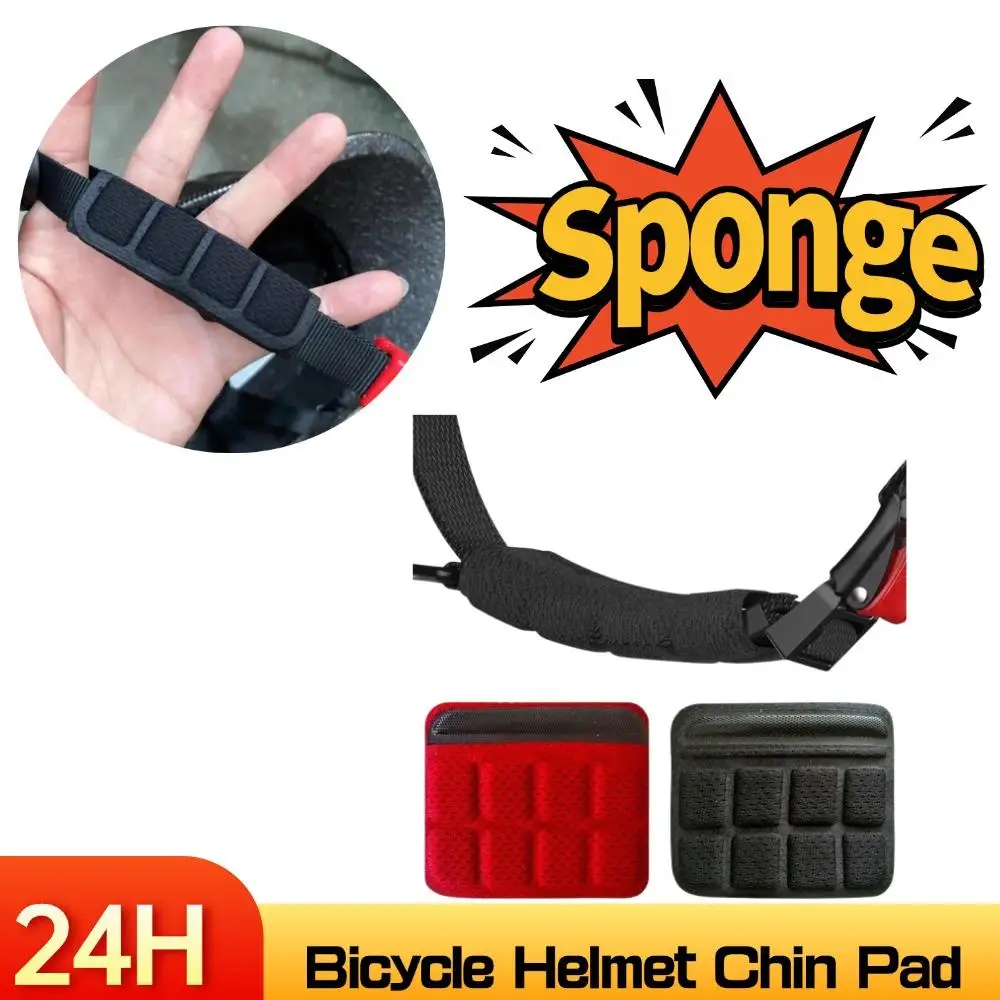 

1 шт., набор пенопластовых подушечек для подбородка шлема, сменный ремень для подбородка, универсальный для езды на велосипеде, велосипедного мотоциклетного гоночного шлема