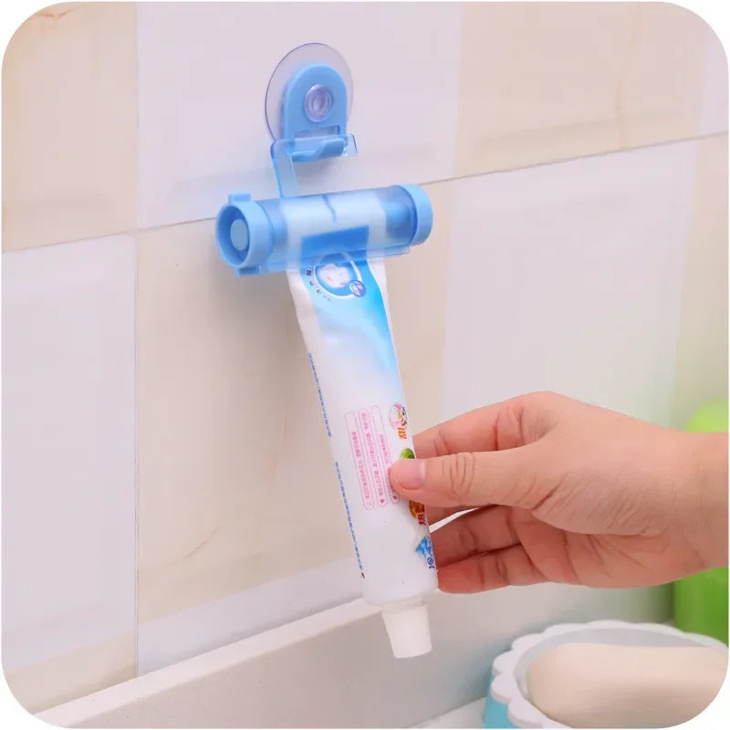 Plastic Rolling Tube Squeezer Toothpaste Cheap Plastic Rolling Tube Tooth Paste Dispenser Sucker Holder