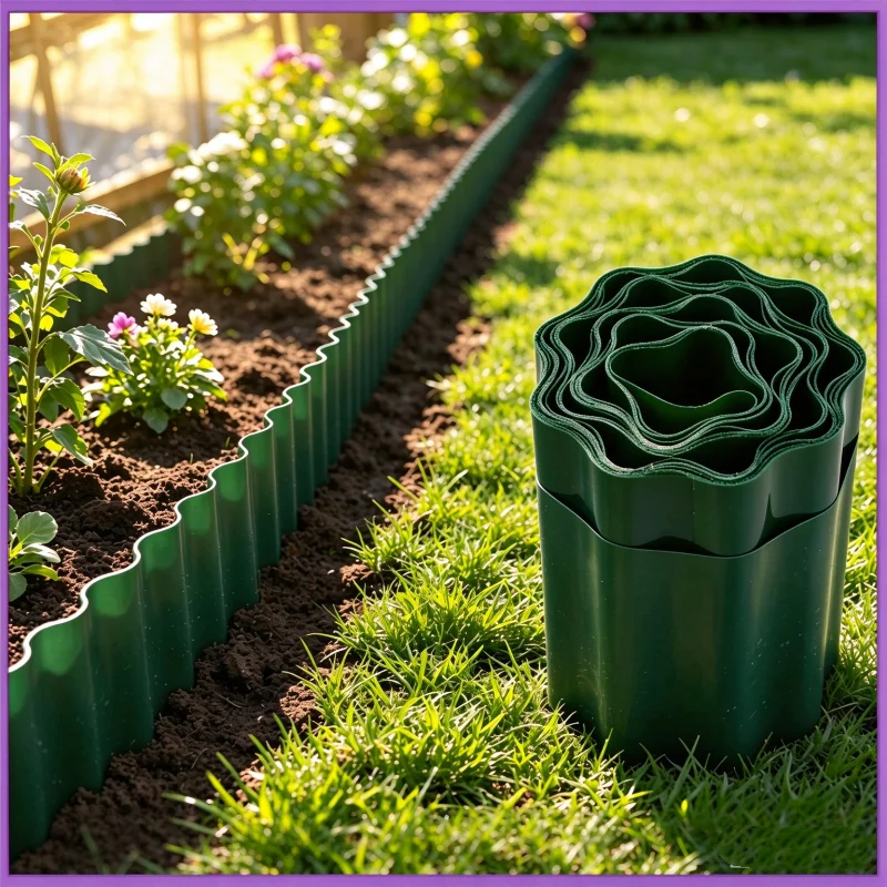 Plastic Garden Edging for Green Belts Courtyard Divider Tree Fence Landscape Decorative Elements/Lsolation Strip
