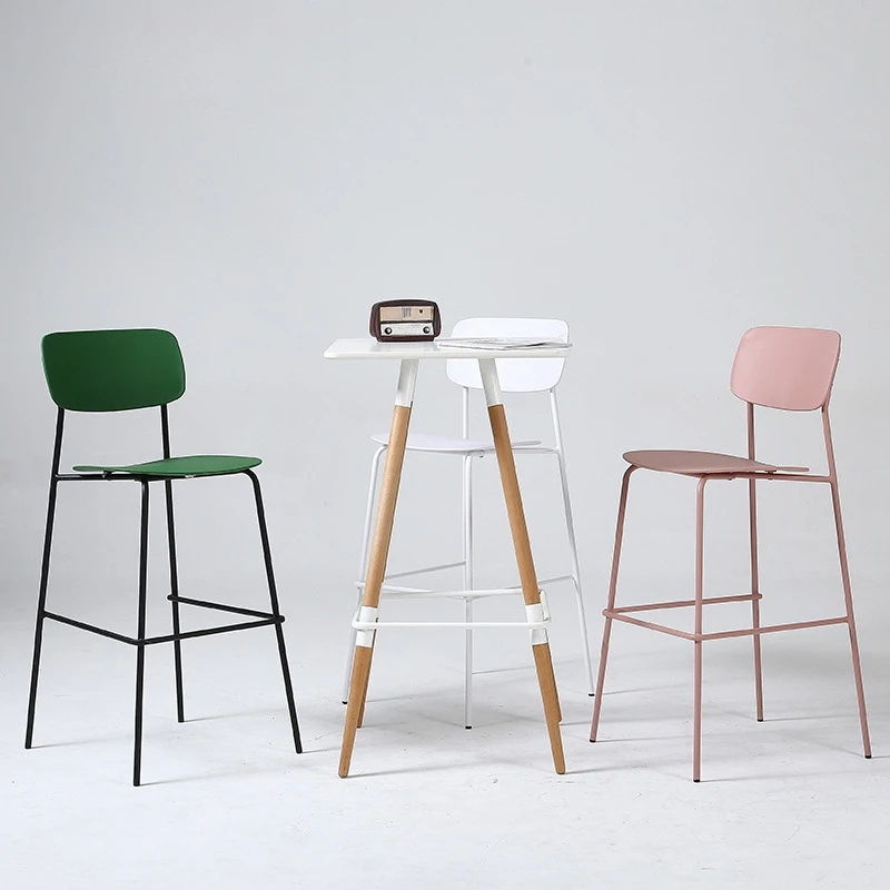 

Прозрачные минималистичные дизайнерские барные стулья, железные креативные акриловые стульчики для кормления стойки регистрации, табуреты, аксессуары для бара, мебель