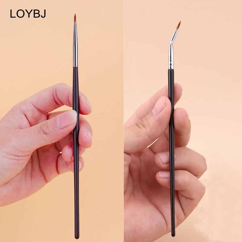 LOYBJ Multi Purpose Eyeliner Brush Fine Concealer Brush Tear Trough Lying Silkworm Outline Brush Eye Liner Detail Makeup Tools