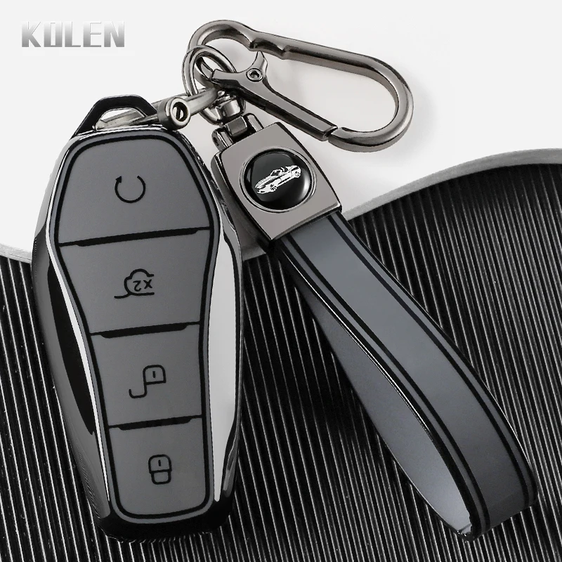 New TPU Car Key Case Cover For BYD Atto 3 Han EV Dolphin Durable Second Song Pro Tang Dm QIn PLUS MAX Yuan Key Shell Accessories