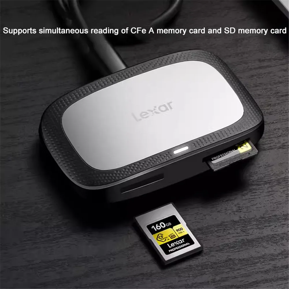 Lexar ليكسر CFexpress قارئ بطاقات نوع أ 10Gbps 8K 2 في 1 مرحبا السرعة USB 3.2 Gen2 SD قارئ بطاقة USB نوع C واجهة CFE قارئ بطاقة